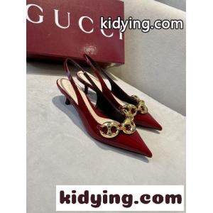 洗練された パテントレザー スリングバックパンプス グッチ スーパーコピー パンプス コピー レッドkid26GLLzKz