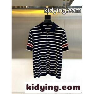 爽やか ボーダー柄 ポロシャツ グッチ ブランド コピー Tシャツ 偽物 半袖 ネイビーkid26WvieGb