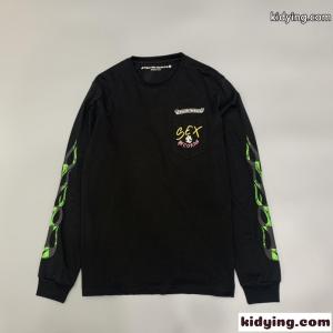 Chrome hearts ブランド コピー クロムハーツ ブランド コピー コピー 長袖Tシャツ バックプリント STAY FAST ポケットデザイン ブラック 袖プリント ストリート クロムハーツ ブランド コピーkidying26fGn05v