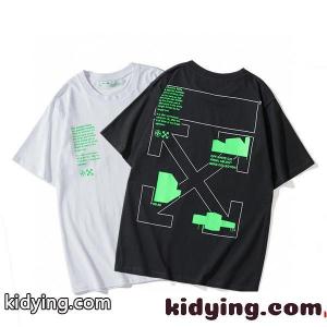 上質な質感!Off-white スーパーコピーオフホワイト スーパーコピーｔシャツ通販のメンズクルーネック半袖Tシャツスーパーコピー　ブラック、ホワイト2色kid26u85L1n