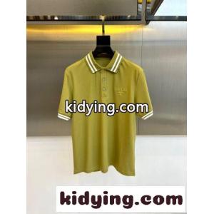 定番 カジュアル 半袖 ポロシャツ プラダ ブランド コピー Tシャツ 偽物 グリーンkid26uO1riC