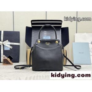 プラダ コピー キャリー ミニ レザー ハンドバッグ スーパーコピー 1BA496 ブラックkid268niq0z