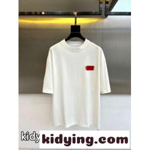 バックロゴ クルーネック半袖Tシャツ バレンシアガ コピー Tシャツ 偽物 ホワイトkid264vGHPn