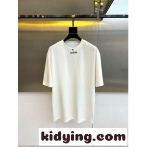 ミニロゴ オーバーサイズ 半袖Tシャツ バレンシアガ コピー Tシャツ 偽物 ホワイトkid26CK1Xvu