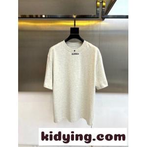 ミニロゴ オーバーサイズ 半袖Tシャツ バレンシアガ コピー Tシャツ 偽物 ライトグレーkid261PzKHr