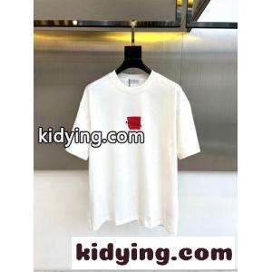 おしゃれ ロゴ クルーネック 半袖Tシャツ バレンシアガ コピー Tシャツ 偽物 ホワイトkid26b89Tnq