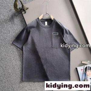 ディオール ブランド コピー コピー ポケット付き Tシャツ 半袖 ワイドシルエット グレー 刺繍仕上げ ウォッシュカラー 軽量素材 カジュアルkidying26X9zG5r