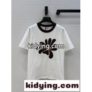 デイジー コットン 半袖Tシャツ バーバリー コピー Tシャツ 偽物 ホワイトkid265buSzy