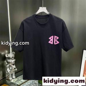 ブラック 半袖Tシャツ バレンシアガ コピー コピー ピンク バックプリント ストリート balenciaga コピー 映えデザインkidying26CCOPvu