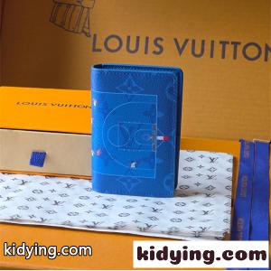 ルイヴィトン コピー コピー Louis vuitton コピー M26798 二つ折り財布 ブルー モノグラム スポーツプリント コンパクトウォレット メンズ カード収納 小銭なしkidying26fOPXXr