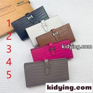 エルメス コピー hermes コピー コピー クロコ型押し 長財布 H金具 ベアンウォレット 多色展開 レディース レザー 大容量 上品デザインkidying26GzK59n