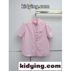 フリルスタンドカラー 半袖シャツ シャネル スーパーコピー シャツ コピー ピンクkid26uqiyae