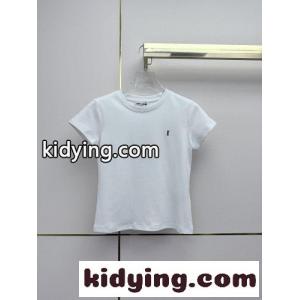 シンプル YSLロゴ 半袖Tシャツ イヴ・サンローラン コピーブランド Tシャツ コピー ホワイトkid26WPXb0f