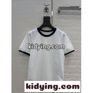 おしゃれ 配色 リンガーTシャツ イヴ・サンローラン コピーブランド Tシャツ コピー ホワイトkid26zGriyC