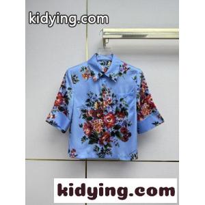 フローラルプリント 半袖シャツ ドルチェ&ガッバーナ コピー シャツ 偽物 ブルーkid26yq0rCy