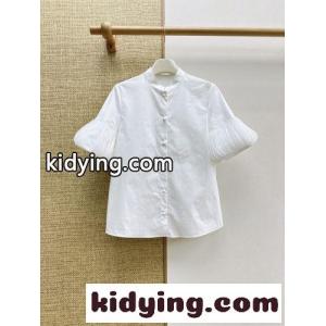 プリーツスリープ コットン 半袖シャツ ヴァレンティノ コピーブランド シャツ 偽物 ホワイトkid26Hn4Tba