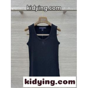 シンプル リブタンクトップ ルイ・ヴィトン コピー トップス ブラックkid26L1jS5z