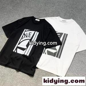 ブラック 半袖Tシャツ Stone Island フロントグラフィック ストーンアイランド コピー ホワイトプリント クルーネック ロゴデザインkidying26Sz4bSj