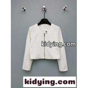 ノーカラー ジップアップ ショートジャケット エルメス スーパーコピー ジャケット コピー ホワイトkid26yeGvqy
