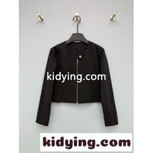 ノーカラー ジップアップ ショートジャケット エルメス スーパーコピー ジャケット コピー ブラックkid26T1PraC
