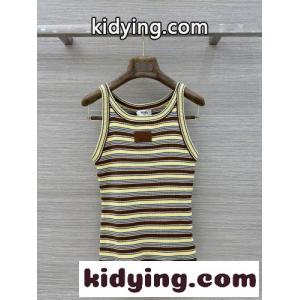 フェンディ スーパーコピー ニット 偽物 ボーダー柄 リブニット タンクトップkid26WPre8D