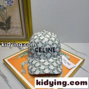 セリーヌ コピーブランド キャップ 偽物 トリオンフ総柄 ロゴ刺繍 ベースボールキャップkid26fOr0Hf