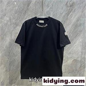 半袖Tシャツ moncler コピー モンクレール コピー コピー ネックロゴプリント クルーネック 袖ワッペン 無地調 カジュアルトップスkidying26KPPj4r