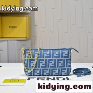 バゲット スリム クラッチ フェンディ コピーブランド バッグ コピー ショルダーバッグ ブルーkid26uimmGD