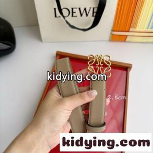 アナグラム バックル レザーベルト 2.8cm ロエベ スーパーコピー ベルト 偽物 グレージュkid2685Pnyu