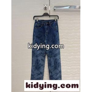 ボタニカル総柄 ストレート デニムパンツ ロエベ コピー ジーンズ コピー 合わせやすいkid265fq49v