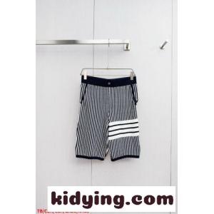 ストライプ柄 ニット ハーフパンツ トムブラウン スーパーコピー パンツ コピー ブラックkid26Cau8vu