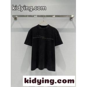 ユニセックス ロゴ入り 半袖Tシャツ アレキサンダーワング Tシャツ コピー ダークグレーkid26quOzKb
