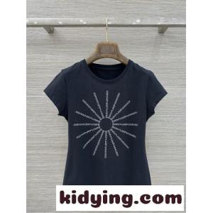 ラインストーンロゴ 半袖Tシャツ アレキサンダーワング Tシャツ コピー ブラックkid26Sf0nqa