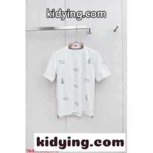 遊び心満載 クジラ ヨット 半袖Tシャツ トムブラウン コピーブランド Tシャツ コピー ホワイトkid26v0Lfie
