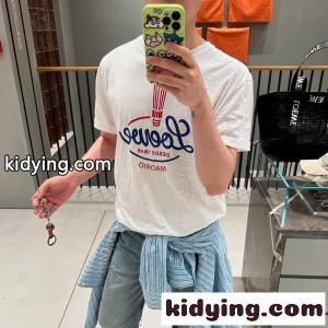 loewe ブランド コピー コピー ロエベ ブランド コピー マドリードロゴプリント 半袖Tシャツ ヴィンテージサインデザイン リラックスフィット 2026新作kidying26iu0DGb