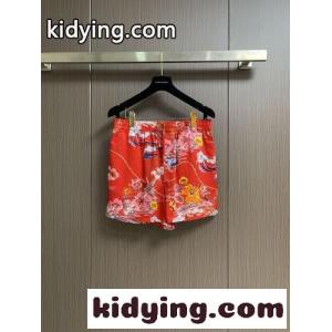 フローラルプリント ショートパンツ グッチ コピー パンツ 偽物 シルク レッドkid26bCCyii