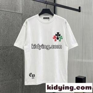 CHROME hearts ブランド コピー コピー クロムハーツ ブランド コピー コピー マルチクロスバックプリントTEE カラフルモチーフ半袖 主役級デザインkidying26v49niC