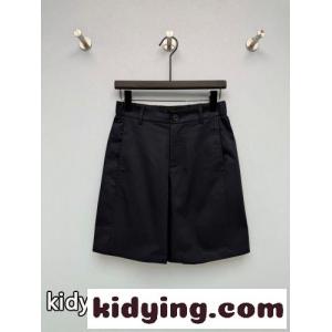 シンプル 洗練された コットン ショートパンツ プラダ スーパーコピー パンツ 偽物 ブラックkid26aq8bSj