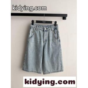 お洒落 合わせやすい デニム ハーフパンツ プラダ コピー パンツ 偽物 コットンkid26D41Tzm
