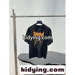 ロゴプリント 半袖Tシャツ バレンシアガ スーパーコピー Tシャツ 偽物 クルーネックkid26aqSjmm