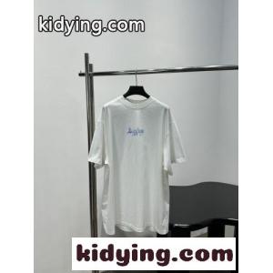 バレンシアガ コピー Tシャツ 偽物 ユニセックス プリント クルーネック 半袖Tシャツkid26DO5f4v