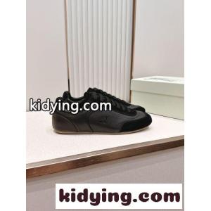 人気 洗練された レザー ナイトランナー スニーカー​ バーバリー コピー スーパーコピー ブラックkid26X91rye