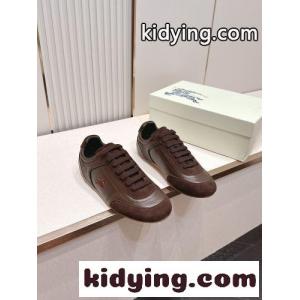 人気 洗練された レザー ナイトランナー スニーカー​ バーバリー スーパーコピー スーパーコピー ブラウンkid26CeGLTD