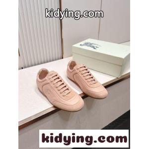 人気 洗練された レザー ナイトランナー スニーカー​ バーバリー ブランド コピー スーパーコピー ピンクkid261rKDCa