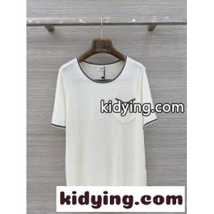 トリオンフ刺繍 クルーネックニットTシャツ セリーヌ コピー Tシャツ 偽物 ホワイトkid26v0XjWv