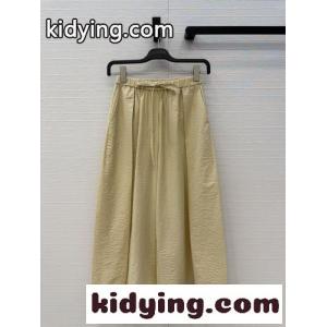アナグラム コットン ドローストリングワイドパンツ ロエベ スーパーコピー パンツ 偽物 イエローkid26Lb01Lf