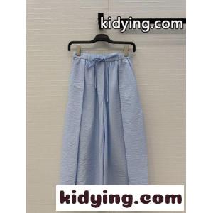アナグラム コットン ドローストリングワイドパンツ ロエベ コピー パンツ 偽物 ライトブルーkid26PfKHri
