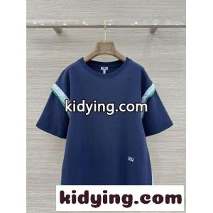 アナグラム コットンブレンド 半袖Tシャツ ロエベ コピー Tシャツ 偽物 ネイビーkid26zCWnSn
