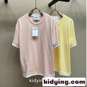 2026FW☆☆ジルサンダーｔシャツ スーパーコピー JIL SANDER新作人気ランキングイエローピンクkidying26CymWLn