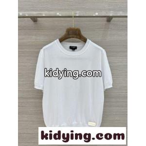 シンプル シルク混 半袖プルオーバー シャネル コピー ニット コピー ホワイトkid261zKvGv